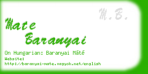 mate baranyai business card